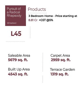 L45 - 4 BHK at Pursuit of a Radical Rhapsody