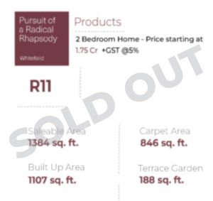 R11 - 2 BHK at Pursuit of a Radical Rhapsody