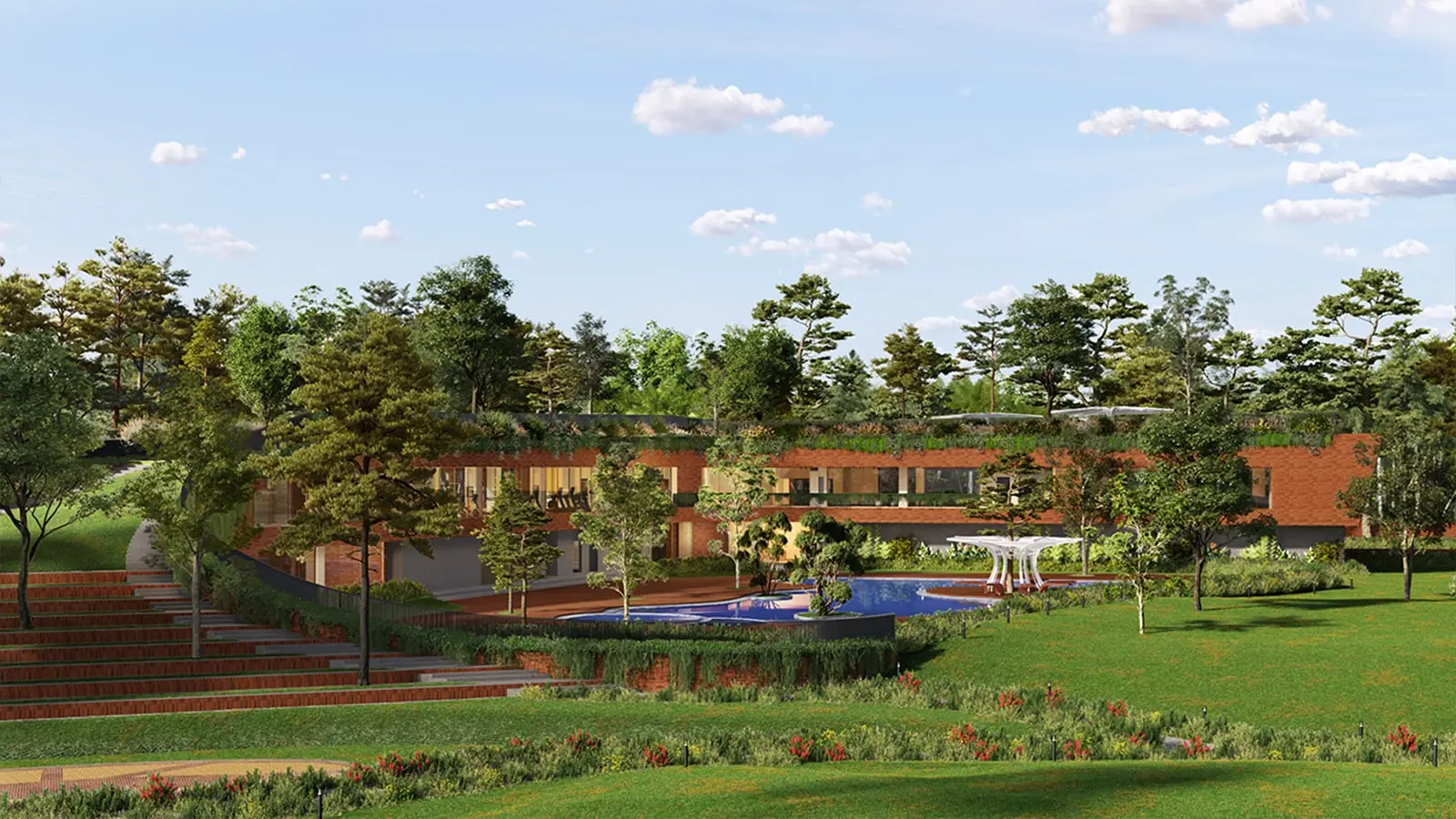 Down by the water apartment in Jakkur Lake, North Bangalore Garden