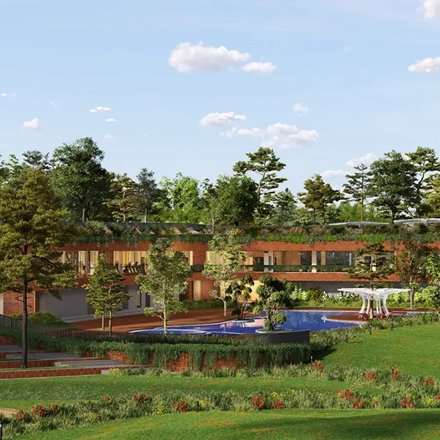 Down by the water apartment in Jakkur Lake, North Bangalore Garden