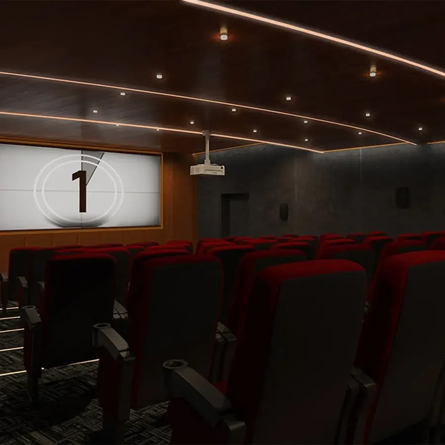 Down by the water apartment in Jakkur Lake, North Bangalore Movie Hall