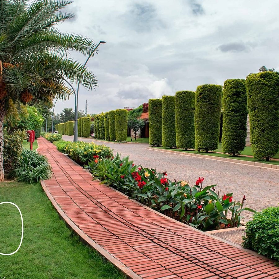 Total Environment After The Rain Villa in Yelahanaka Bangalore V50 walking Path